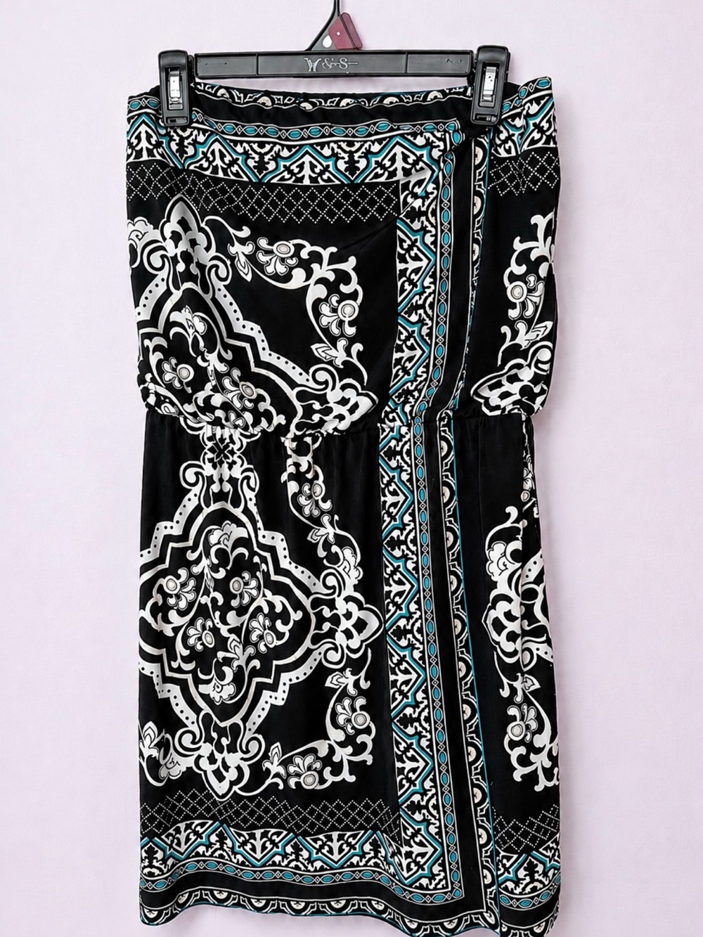 White House Black Market Dress with Teal Accents